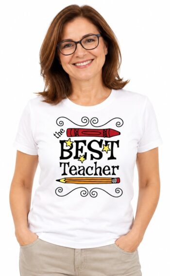 Дамска тениска The Best Teacher - най-добър учител